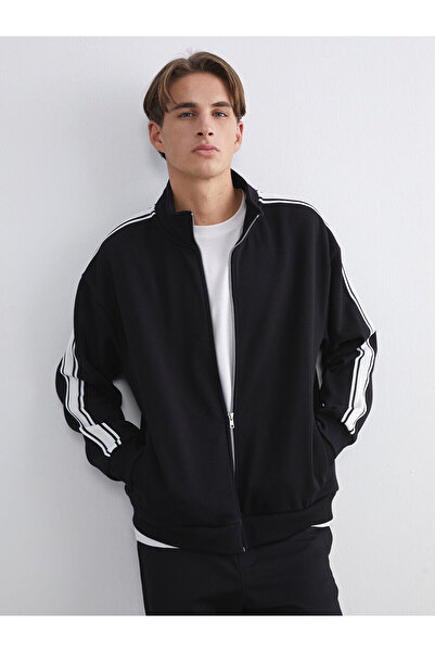 LC Waikiki Peak New Season Stand Collar Long Sleeve Men's Zippered Sweatshirt