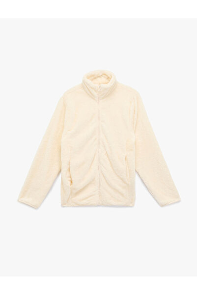 Koton Ecru Women's Jacket 6Wal10017Ik