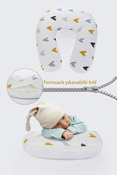 Disanuva Ergonomik Destekli Bebek Emzirme Yastığı Anne Minderi Çok Amaçlı Mam...