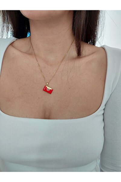 Histakı Gold Enamel Tipped Chain Necklace