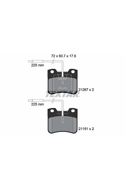 TEXTAR Set Placute Frana Frana Disc Citroen Ax Peugeot 106 1/106 2/106 Van 1 ...