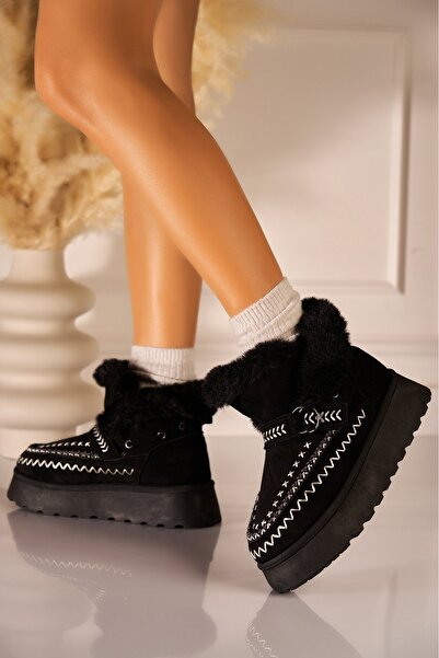 Joana Reonaz Women's Black Suede Boots