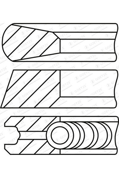 GOETZE ENGINE Set Segmenti Piston Volvo FH16
