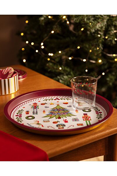 Madame Coco Chris Round Metal Tray