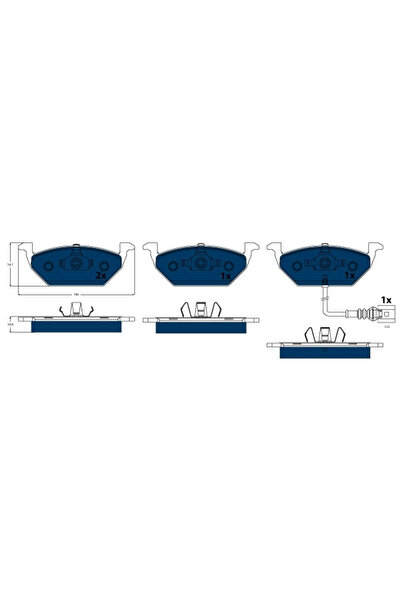 TRW Set Placute Frana Frana Disc Vw Jetta 4