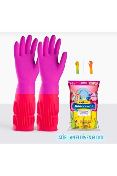 Dorsa ATİGİLAN UZUN KONÇ BULAŞIK ELDİVENİ SU GEÇİRMEZ UZUN KONÇ M BEDEN ELDİVEN