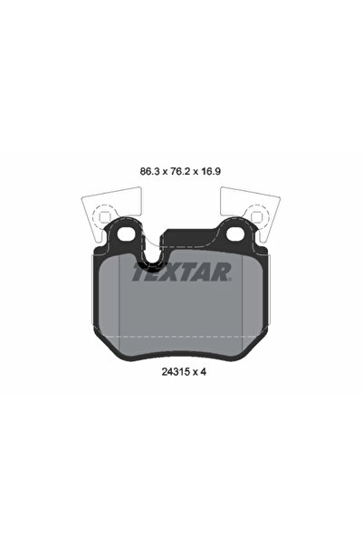 TEXTAR Set Placute Frana Frana Disc Bmw 1