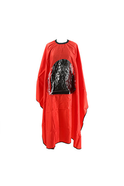 global fashion Pelerină de tuns părul cu spațiu pentru telefon, roșie