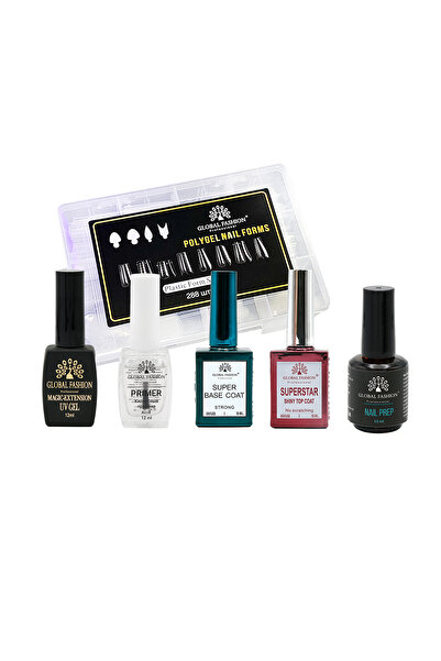 global fashion Kit profesional pentru extensia unghiilor cu tipsuri reutilizabile –