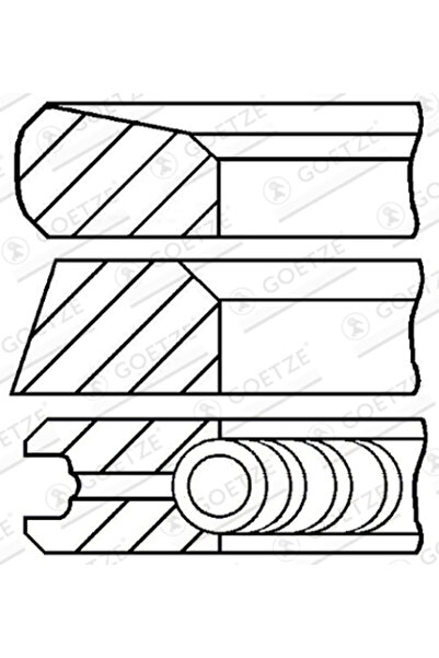 GOETZE ENGINE Set segmente piston Ford Transit Tourneo Bus/Transit