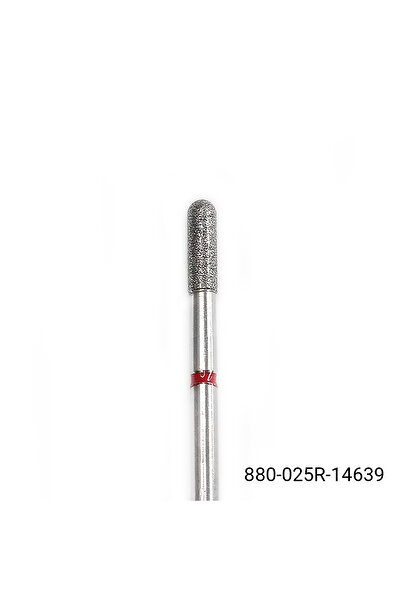 global fashion Diamond cuticle bit, rounded cylinder, red belt 880/025R
