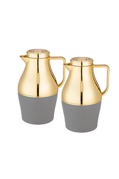 Abareek Al Safa طقم ترمس شاهي وقهوة بسعة 1لتر