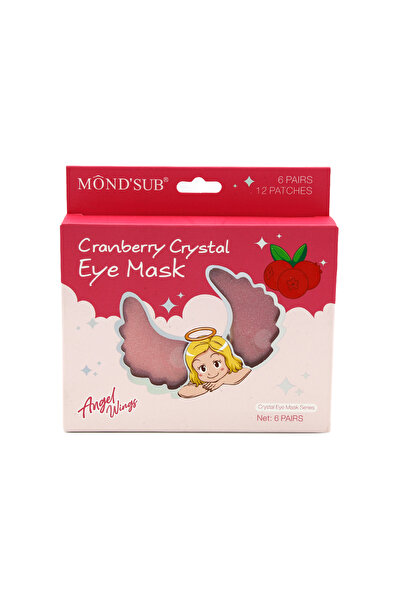 global fashion Μάσκα ματιών Mond'Sub, κρύσταλλο cranberry, 12 τεμάχια