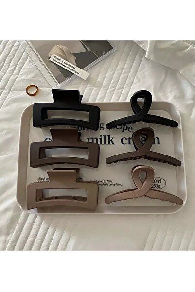 EKİDORA مجموعة مشابك شعر نسائية مكونة من 6 قطع - موديلان مختلفان، إكسسوارات شعر أنيقة وعملية