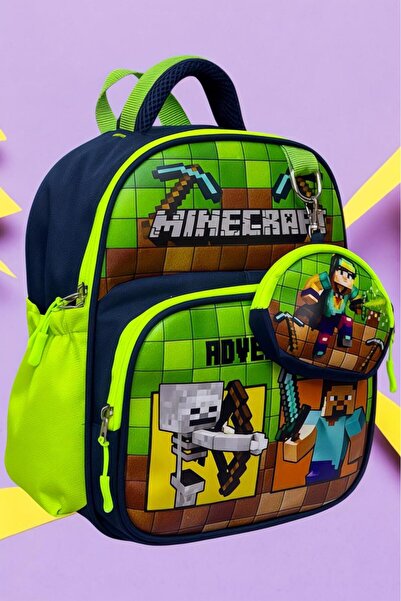 Uniquerrs Anaokulu Erkek Çocuk Temalı 2-6 Yaş Lüx Baskılı Anaokulu Kreş Sırt Çantası ve Okul Çantası