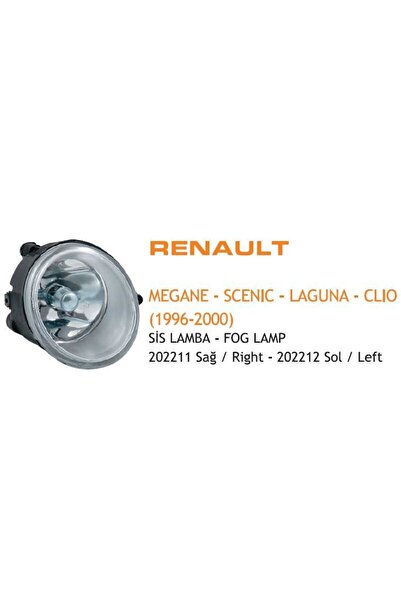 AYFAR SİS LAMBASI SOL RENAULT KANGOO II MEGANE I LAGUNA TWINGO 01 SCENIC 01- ...