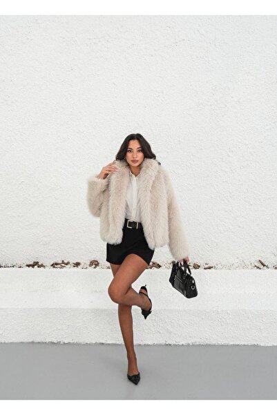 BUTİK ELAJ MASSEMO Dutti Kürk Ceket - Bej