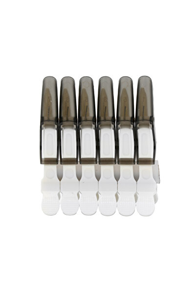 global fashion Κλιπ μαλλιών, 6 τεμάχια, λευκό+μαύρο