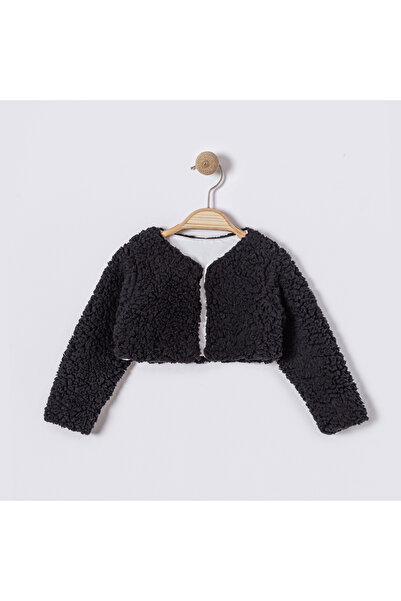Minika Baby Girl Plush Bolero – Soft Textured, Stylish and Warm Mini Jacket