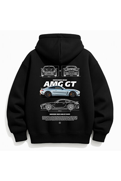 VEK قصة فضفاضة سويت شيرت هوديي Amg