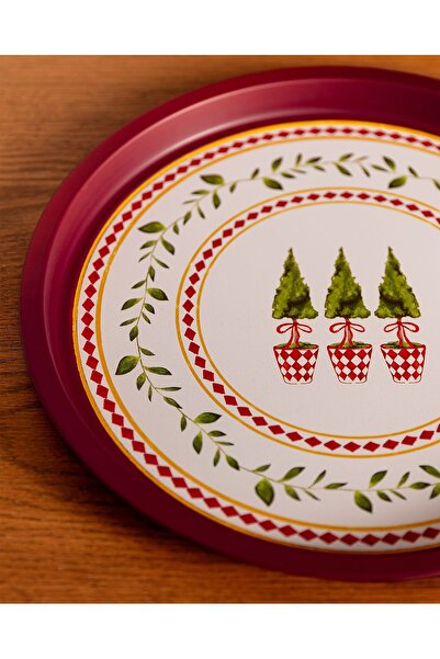 Madame Coco Chris Round Metal Tray