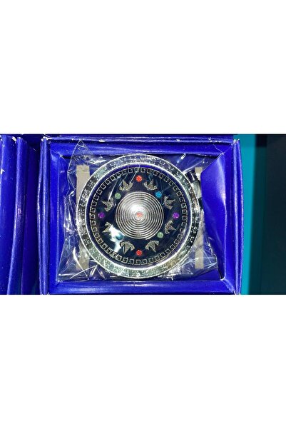 global fashion Round blue purse mirror with stones 4