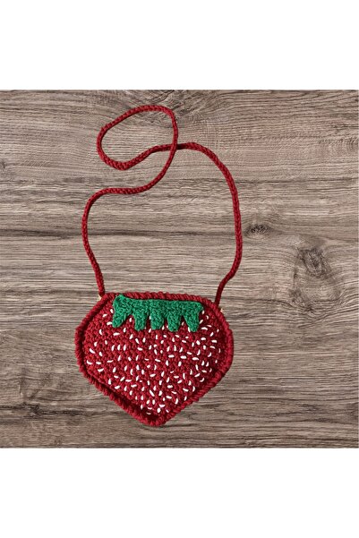 Kadın Girişimciler Atölyesi Kız çocuk Örgü Çilek Çanta