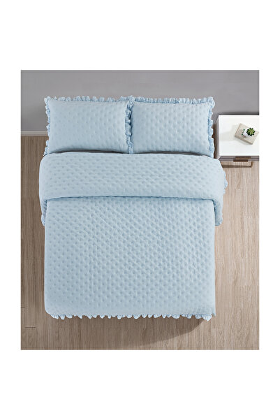 Kunzita Home Suha bedspread - double - light blue