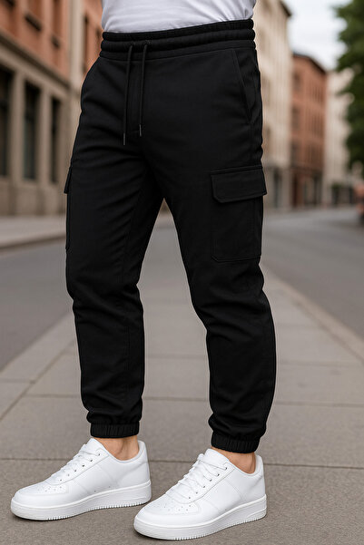 golden toptan Men's Cargo Pocket Sweatpants