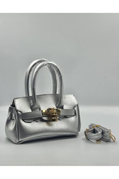 Marvelis Lady Women's Hand and Crossbody Bag with Lock Detail on the Front