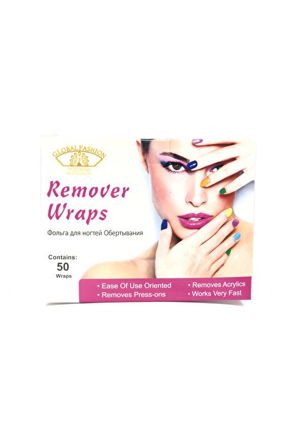global fashion Pliculete cu soak off remover 50 buc