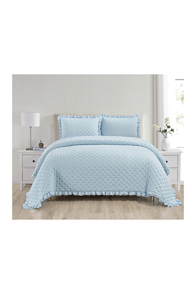 Kunzita Home Suha bedspread - double - light blue