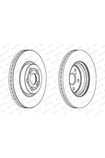 FERODO Спирачен диск Toyota Avensis