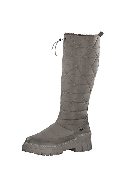 Marco Tozzi Beige long waterproof snow boots