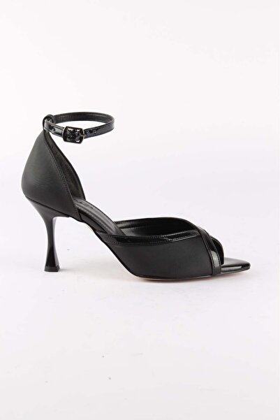 luuq shoes Noi̇re Ankle Strap Women's Heeled Shoes