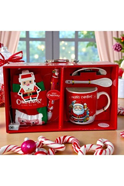 velve Christmas package, ceramic set and mug with saucer, in a briefcase box, Model III, 29x17x89 cm