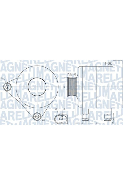 MAGNETI MARELLI Generator / Alternator Audi A4 B8/A5/Q5 Seat Arona/Ibiza 5/Leon