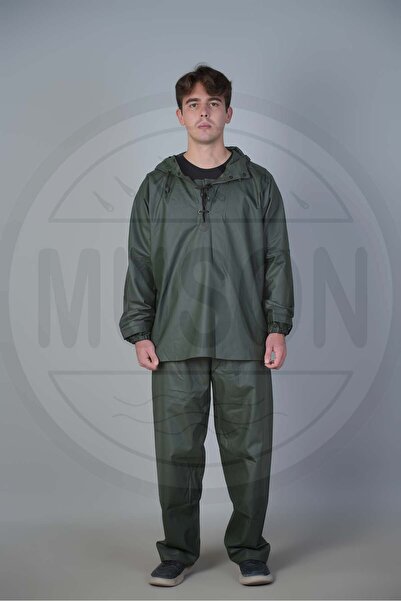 Muson Su Geçirmez Balıkçı ve Kurye Yağmurluk Takımı Alt Üst 2’li Set Yeni Nesil Yaka Tekne Hırdavatı