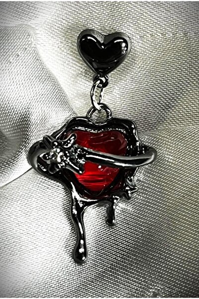 DÜKKAN DESİGN ERİYEN KALPLER TAŞLI KÜPE