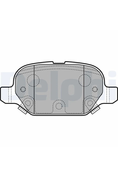 DELPHİ Комплект спирачни накладки за Fiat Panda