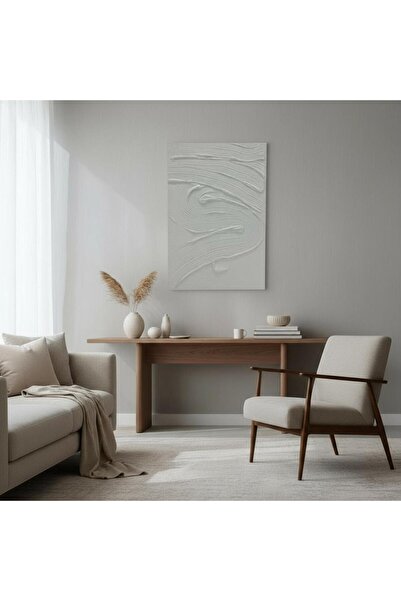 Casco لوحة فنية جدارية بتفاصيل بارزة وألوان هادئة 120×80سم