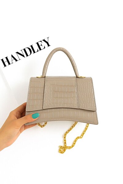 Handley Geantă de mână și de umăr cu imprimeu din piele de crocodil – Design ...