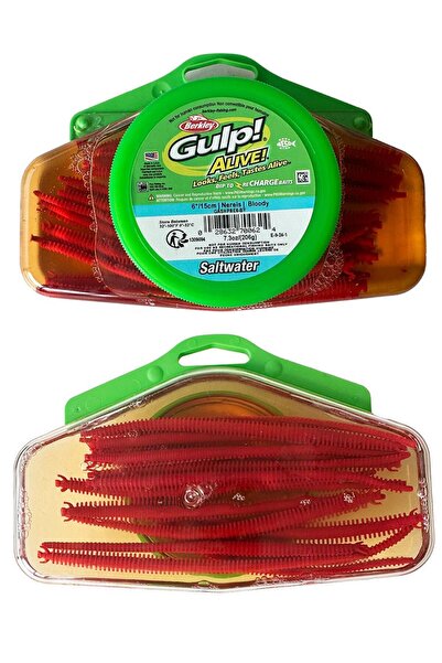 BERKLEY Gulp Alive 15cm LRF Silikon Yem – Bloody