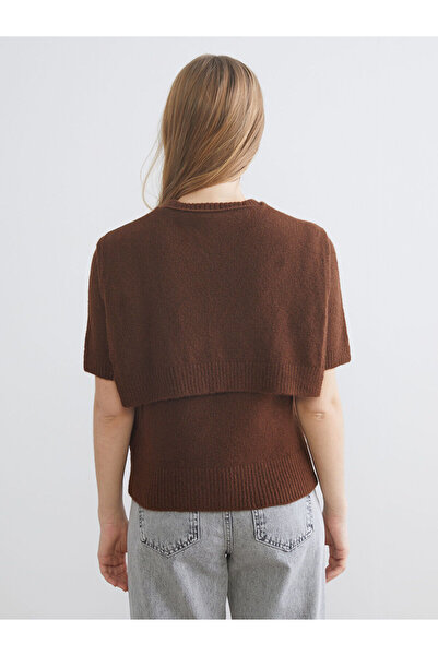 LC Waikiki Bağlama Detaylı Bisiklet Yaka Kadın Triko Kazak