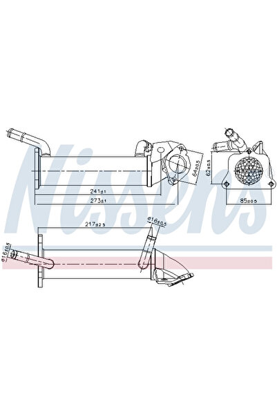 Nissens Radiator Recirculare Gaze De Esapament Ford Tourneo Custom V362 Bus/T...