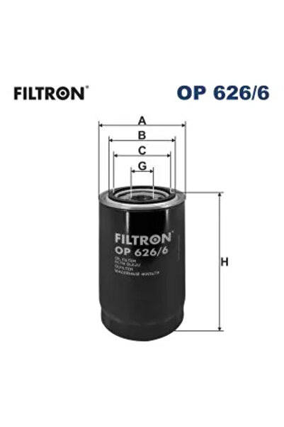 Filtron Oil filter Bm Tractors Better Daf Cf/Lf 45/Lf 55