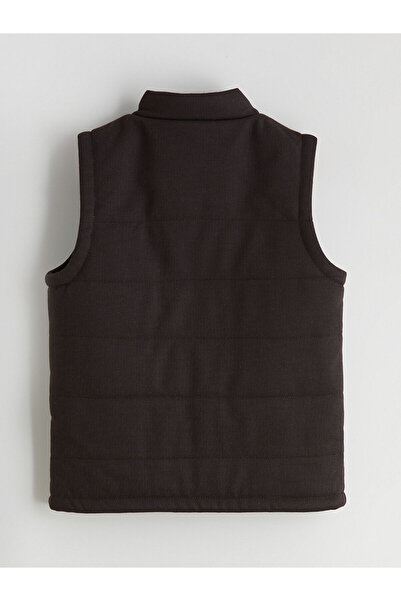 LC Waikiki Brown Stand Collar Boy's Vest