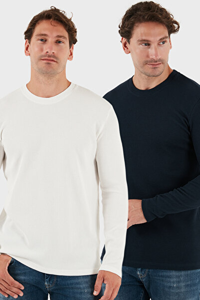 Buratti Pamuklu Bisiklet Yaka Slim Fit Basic Sweat Erkek SWEAT 5905073S2