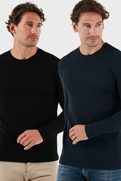 Buratti Pamuklu Bisiklet Yaka Slim Fit Basic Sweat Erkek SWEAT 5905073S2