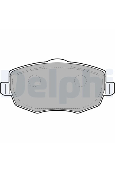 DELPHİ Комплект спирачни накладки дискови спирачки Lancia Ypsilon